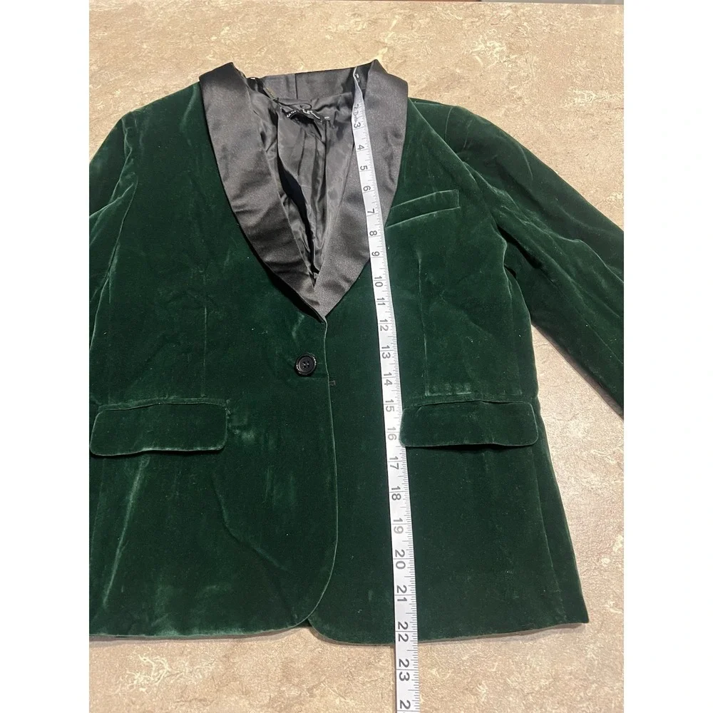 Boys' Suit Set Size 8 KIDS Green Velvet Tuxedo w Suspenders for Wedding Suit